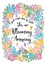 Floral Thank You Card - You are Amazing created by And You Can Quote Me