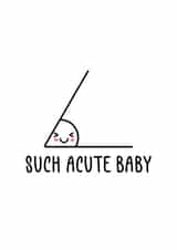 Maths Geek New Baby Card created by Betty & Nell