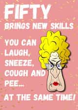 Fifty Quote Birthday Card created by SIMO 08