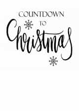 Christmas, countdown, snowflake, xmas created by An Original Design by Bex