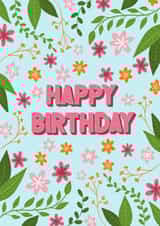 Happy Birthday Botanical Card created by Sarah Cowan