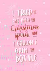 Funny Quote Christmas Spirit Christmas Card created by Design By Emma
