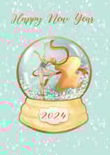 Ballerina in snowball new year created by Albina Uvarova 