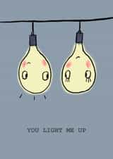 You light me up - Anniversary card created by Sophie Crichton