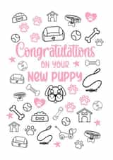 Congratulations On Your New Puppy - Pink created by Rambos Packed