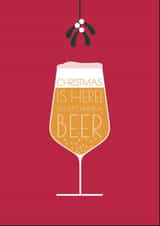Beer drinkers christmas card created by Teal Creative