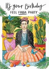 Frida Kahlo Happy Birthday Card created by Making Meadows Ltd