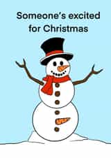 Someone’s excited for Christmas!  created by Fat Cat Cards