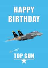 Top Gun Birthday Card created by Wayne Brant Images