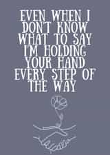 Holding Your Hand Card  created by Esther the Sketcher
