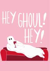 Hey Ghoul Hey Halloween Card created by Knotty Cards