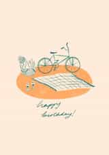 Cute Birthday Card - Picnic - Bike created by Lydia Ellen Greaves