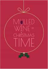 Mulled wine = Christmas time created by Teal Creative