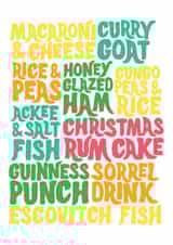 Caribbean Christmas Dinner Card created by Tihara Smith
