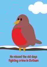 Old days robin Christmas card 1000 created by Nifty Cards