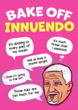 Great British Bake Off Innuendo created by Norm & Then