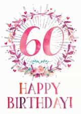 60th Birthday Greeting Card created by Natalie Ryan