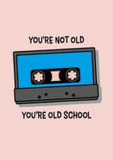 Old school cassette birthday card 1000 created by Nifty Cards