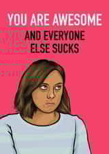 April Ludgate Parks and Rec Love Card created by Glam Brock