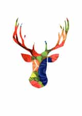 Reindeer Christmas Card created by Rabal