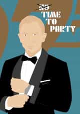 NO TIME TO PARTY - I think SO! created by Mrs Jones Graphic Design Ltd