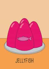 Jellyfish birthday card created by Nifty Cards