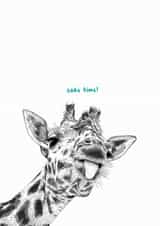 Cake Time! Giraffe Birthday Card created by Catherine Bamber