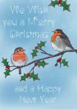 Snowy Robin Christmas Card  created by The Warren Creations