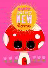 Happy Shiny New Home. Mushroom sweet Mushroom created by Paula Romani Studio