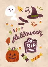 Happy Halloween created by Collyn Wooden Illustration