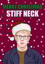 Parenting Hell Stiff Neck Christmas card created by Glam Brock