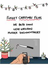 Funny - Murder Documentaries - Partner - TV - Christmas Films - Horror - Crime - Christmas Card created by Eat the Moon