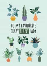 Perfect card for a plant lover created by Pixie Paper Art