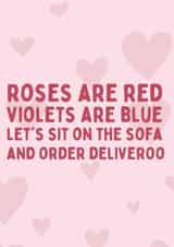 Deliveroo Valentine's created by Kelly May