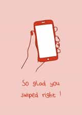 Anniversary/Valentines Tinder Card created by Highgrove Cards