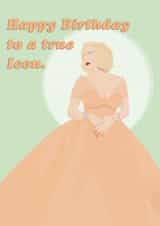 Icon happy birthday card: billie eilish inspired created by Lauren Sheridan