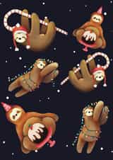 Sloth Christmas Party created by Flockadoodle