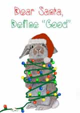 Define “Good” Christmas card created by The Warren Creations
