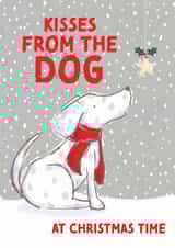 Kisses from the Dog - Christmas card from your dog created by REBECCA MCCULLOCH