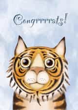 New year tiger card created by Maria Myrkina
