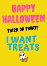 Halloween Doggy treat card created by Pet Milestone Cards