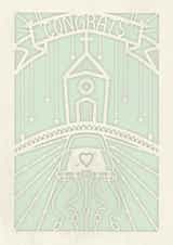 Paper Cut Wedding card - Illustration card created by GRACIE HEALEY