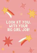 Big Girl Job New Job Card created by Lately Studio
