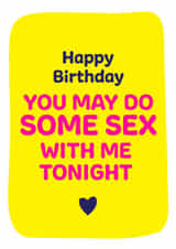 Happy Birthday Some Sex Card created by Norm & Then