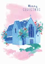 Snowy Church Christmas Card created by Joanna Clay Design