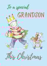 Grandson Christmas card created by Kate Garrett