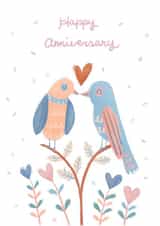 Love birds happy anniversary created by Miss NoProblem