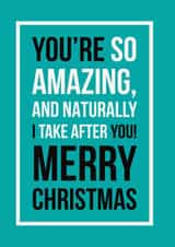 You’re amazing, Merry Christmas created by See-saw Cards