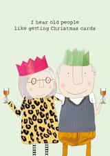 Funny - Old People - Couple - Christmas Card created by Rosie Made A Thing