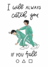 Thinking of you, friendship Squid Game card created by Tracy Ho